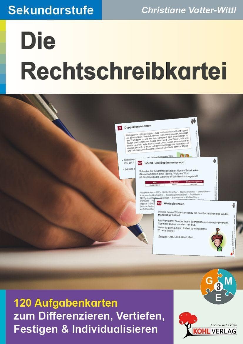 Die Rechtschreibkartei 120 Aufgabenkarten mit Lösungen