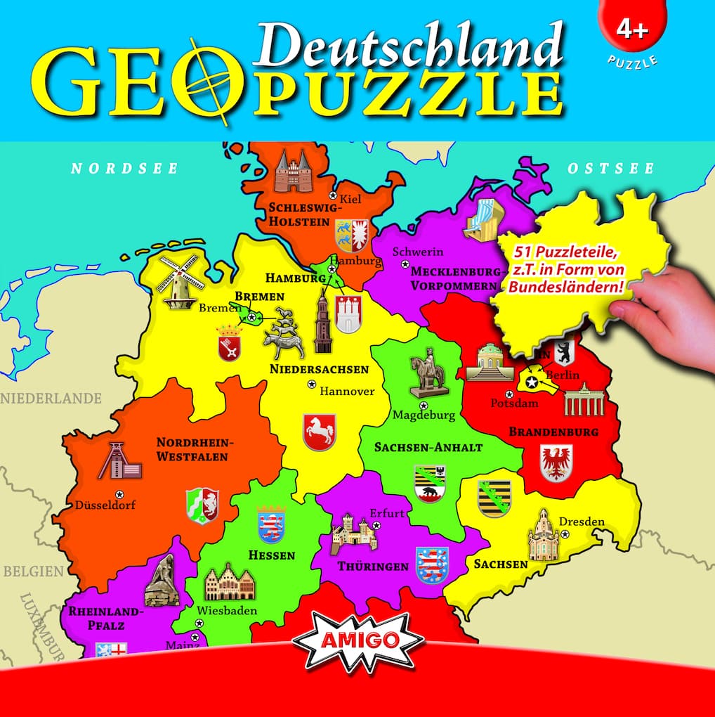 Geo Puzzle Deutschland