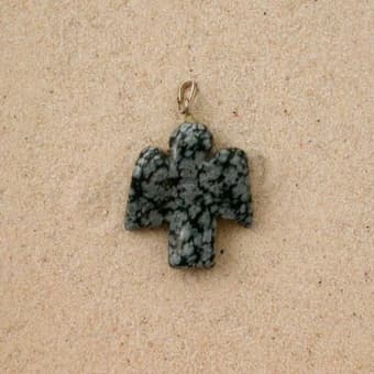 Schneeflockenobsidian Schutzengel, Glücksstein