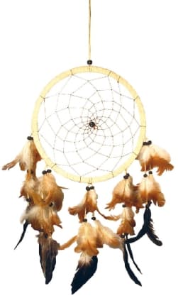 Traumfänger mit langen Federn 20 cm