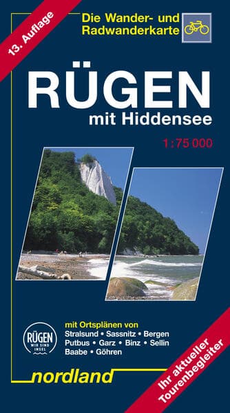 Deutsche Ostseeküste 06. Rügen mit Hiddensee 1 : 75 000