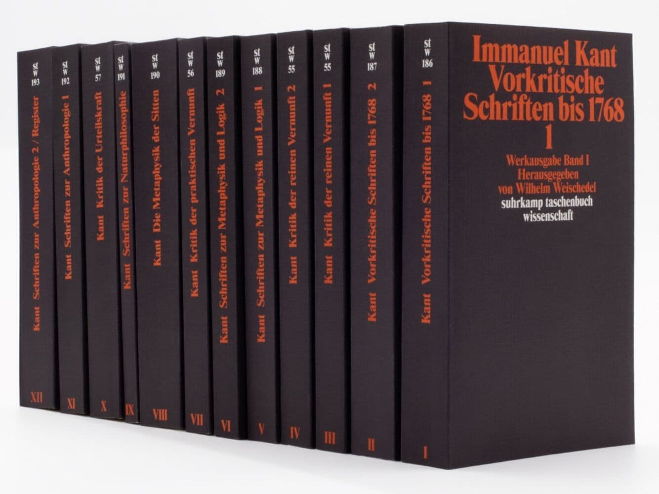 Werkausgabe. Herausgegeben von Wilhelm Weischedel. 12 Bände