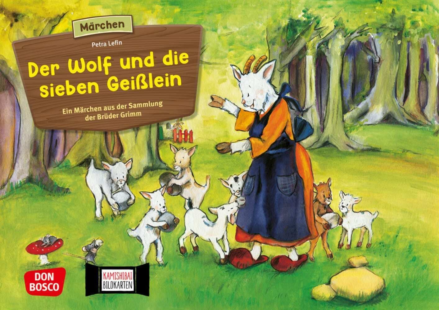 Der Wolf und die sieben Geißlein. Kamishibai Bildkartenset