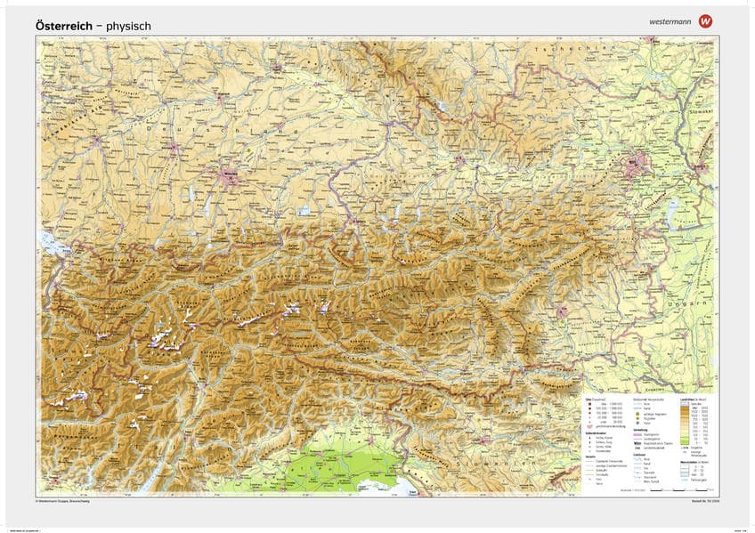 Westermann Österreich, physisch, Posterkarte