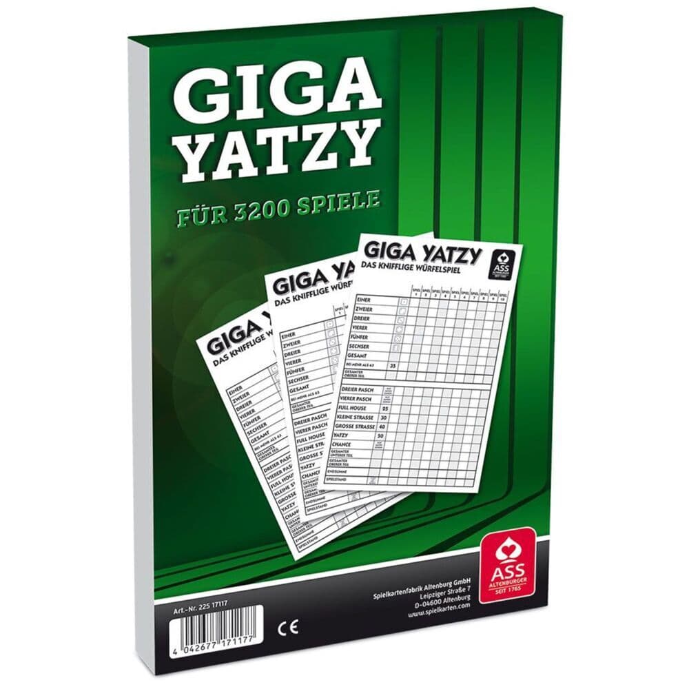 ASS Altenburger Spielkarten - Giga Yatzy Block