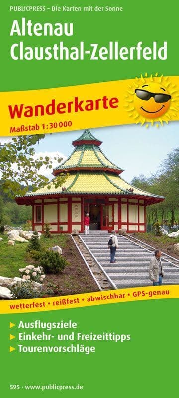 Publicpress Wanderkarte Altenau, Clausthal-Zellerfeld 1:30.000