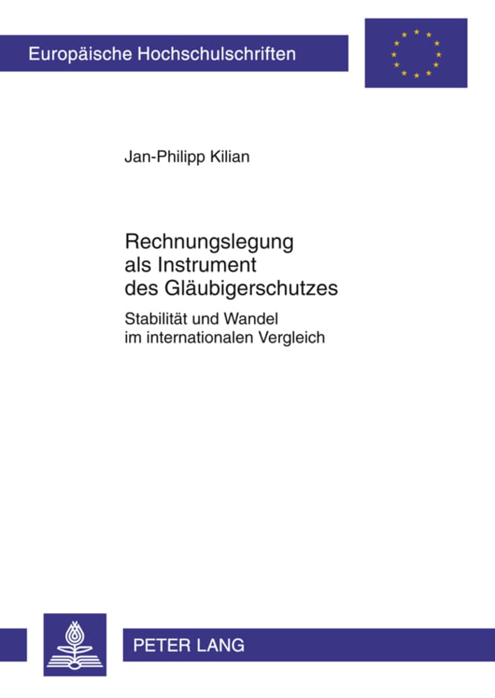 Rechnungslegung als Instrument des Gläubigerschutzes