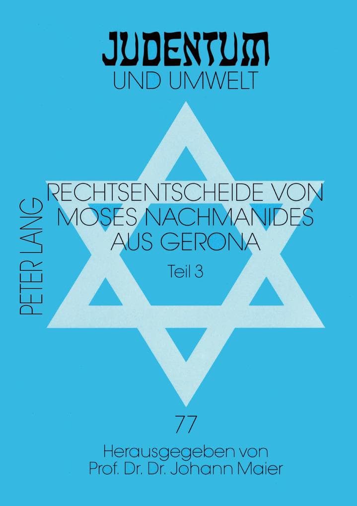 Rechtsentscheide von Moses Nachmanides aus Gerona