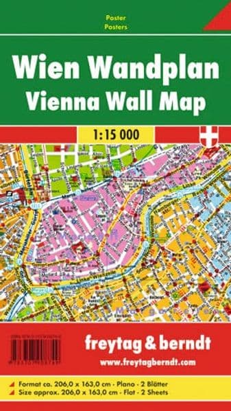 freytag & berndt Poster Wien Wandplan 1:15.000