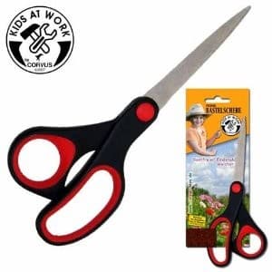 Corvus A600044 - Kids at work: Schere 17 cm, Allzweck- und Bastellschere