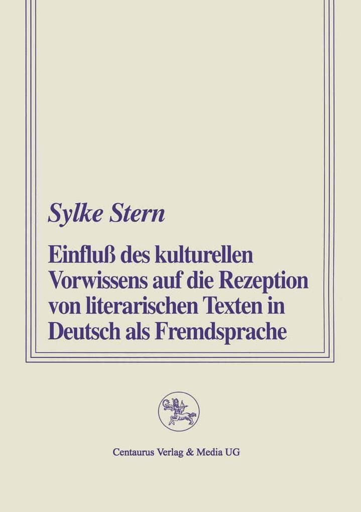 Einfluss des kulturellen Vorwissens auf die Rezeption von literarischen Texten in Deutsch als Fremdsprache
