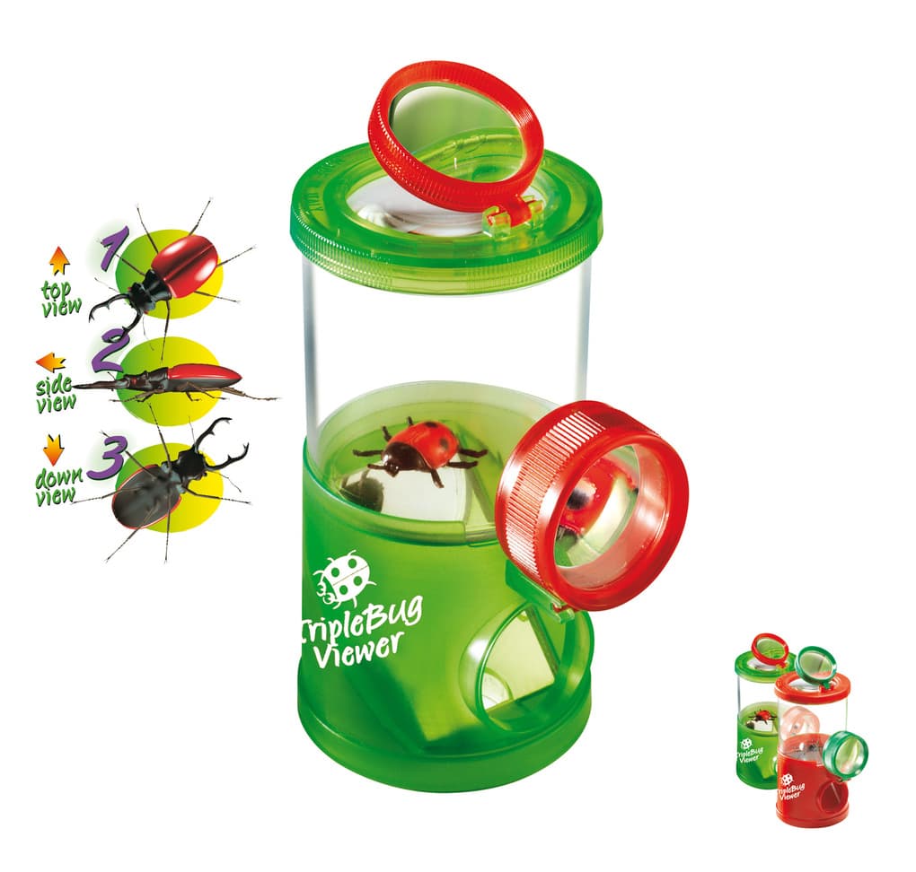 Navir - Becherlupe mit Spiegel und Pinzette 45mm