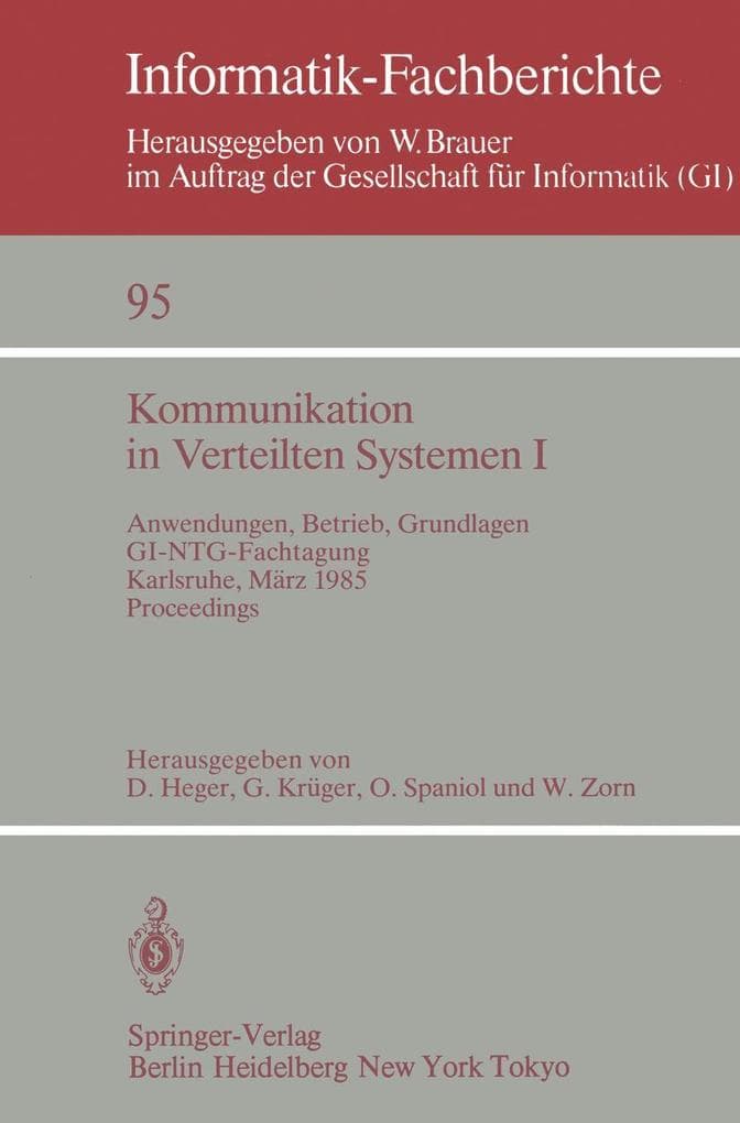 Kommunikation in Verteilten Systemen I