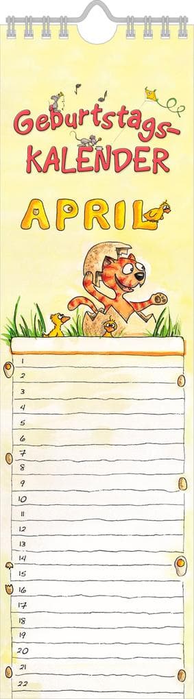 Geburtstagskalender Mini Cartoon immerwährend