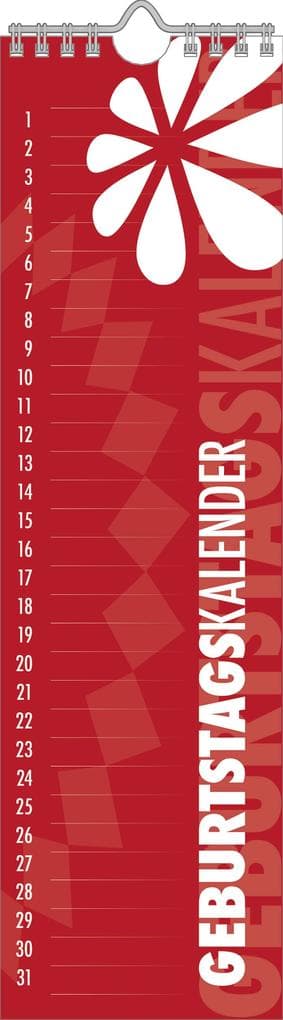 Geburtstagskalender Mini immerwährend