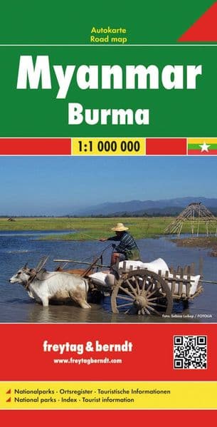 freytag & berndt Straßenkarte Myanmar - Burma 1:1 Mio.