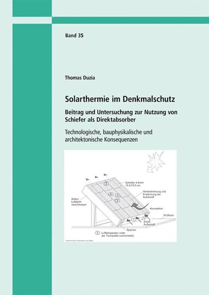 Solarthermie im Denkmalschutz. Beitrag und Untersuchung zur Nutzung von Schiefer als Direktabsorber.