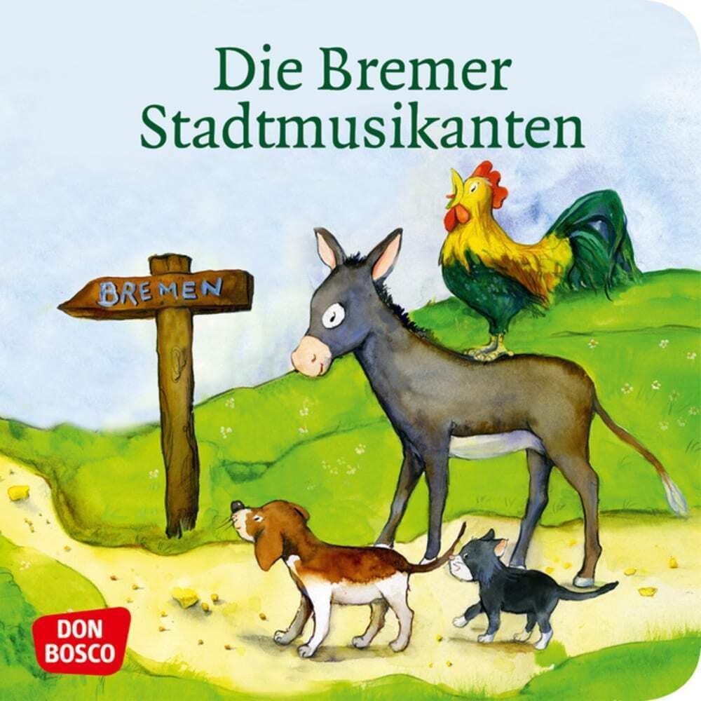 Die Bremer Stadtmusikanten. Mini-Bilderbuch