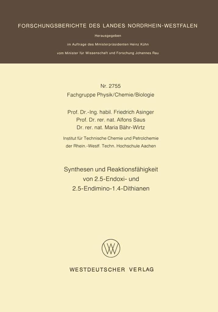 Synthesen und Reaktionsfähigkeit von 2.5-Endoxi- und 2.5-Endimino-1.4-Dithianen