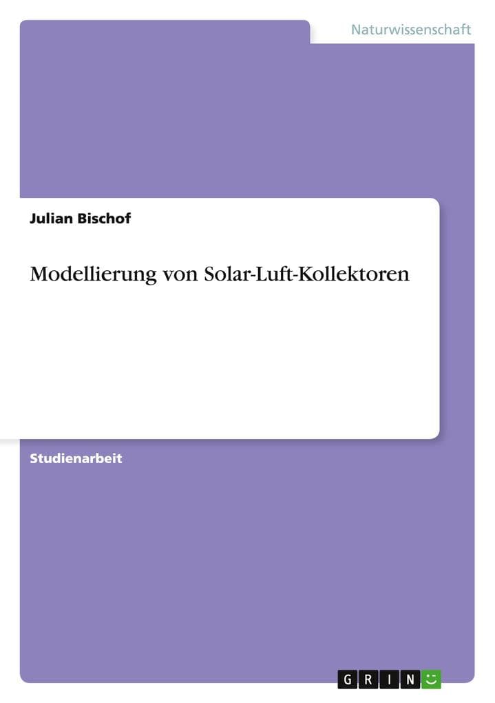 Modellierung von Solar-Luft-Kollektoren