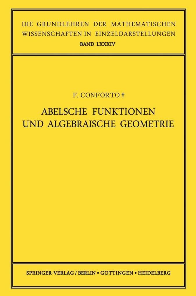 Abelsche Funktionen und Algebraische Geometrie