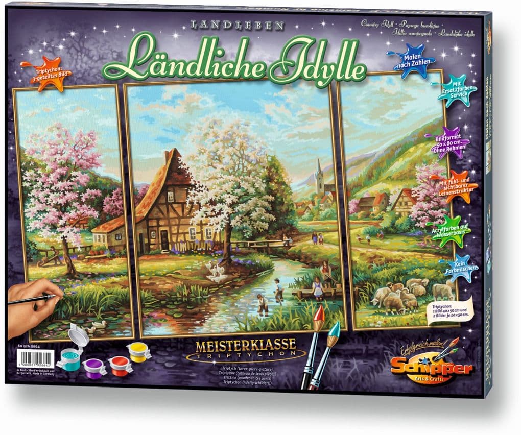 Schipper Malen nach Zahlen - Ländliche Idylle (Triptychon)