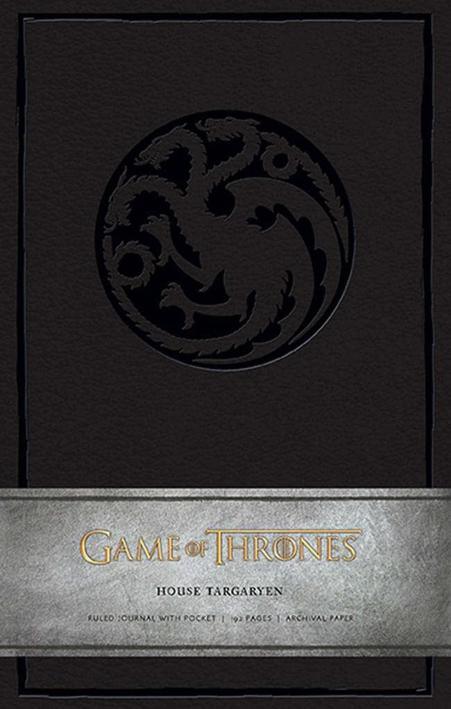 Game of Thrones: House Targaryen Hardcover Ruled Journal