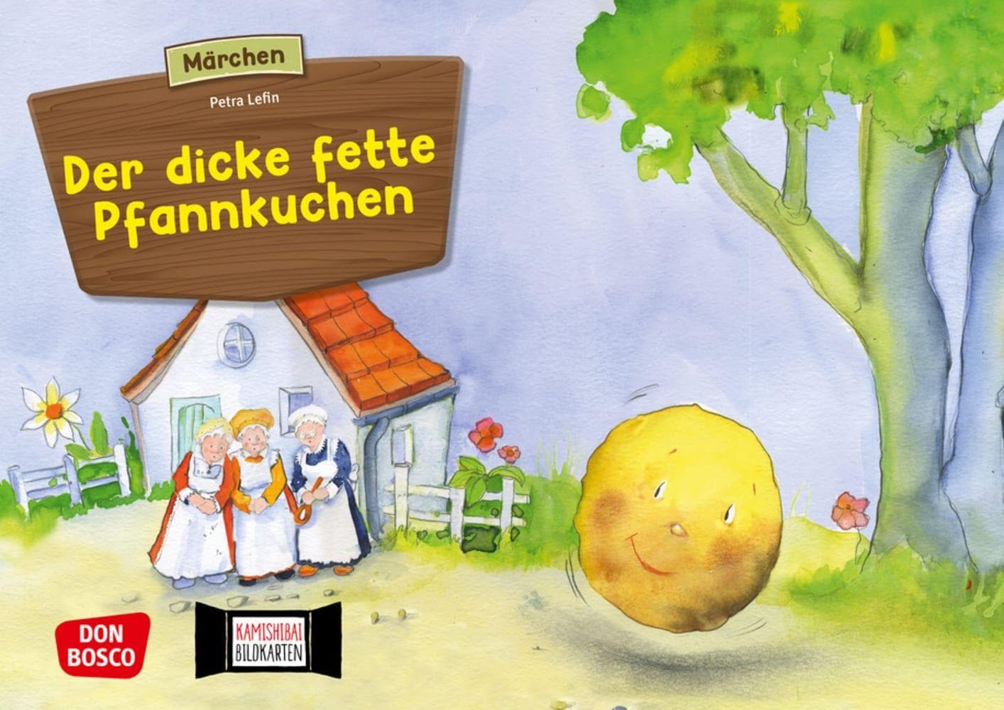 Der dicke fette Pfannkuchen. Kamishibai Bildkartenset.