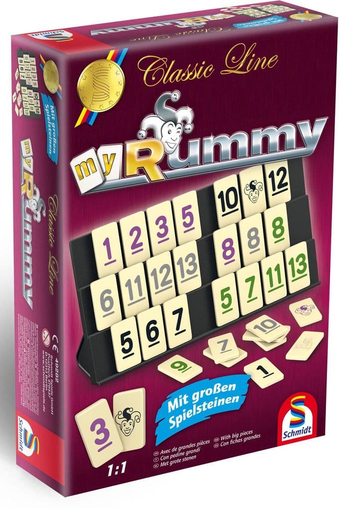 Classic Line, MyRummy, mit großen Spielfiguren, Überarbeitung