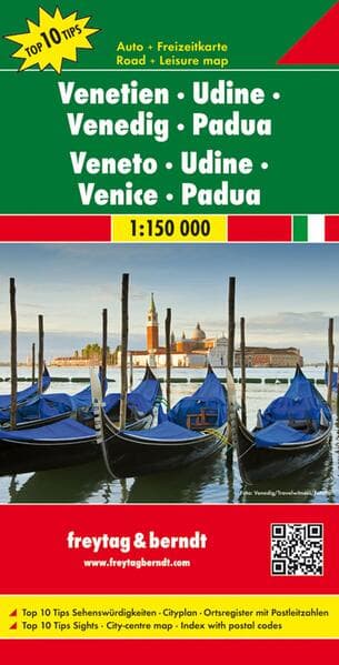 freytag & berndt Straßenkarte Venetien - Udine - Venedig - Padua 1:150.000