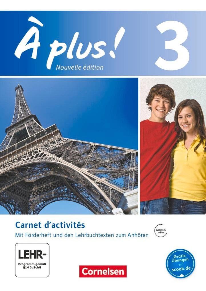 À plus! Nouvelle édition. Band 3. Carnet d'activités mit Audios online