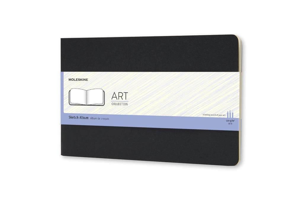 MOLESKINE SKIZZENALBUM ART PLUS L/A5 120G-PAPIER, SOFT COVER, SCHWARZ