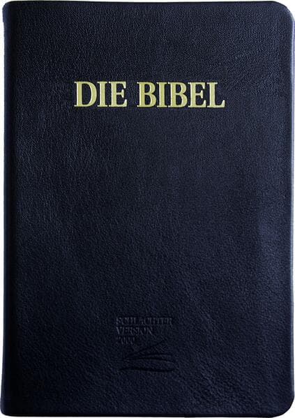 Schlachter 2000 Bibel - Großdruckausgabe (Softcover, schwarz, Goldschnitt)