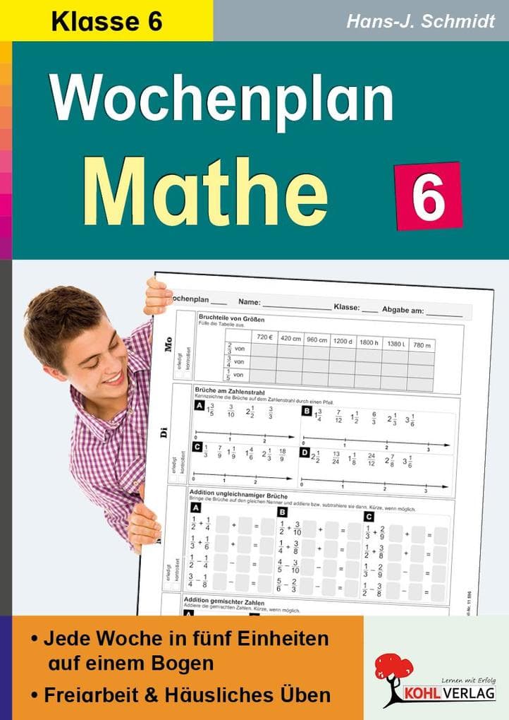 Wochenplan Mathe / 6. Schuljahr