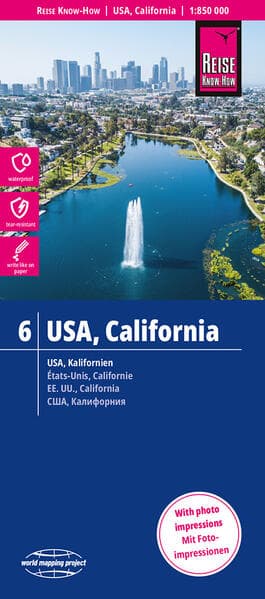 Reise Know-How Landkarte USA 06, Kalifornien (1:850.000)
