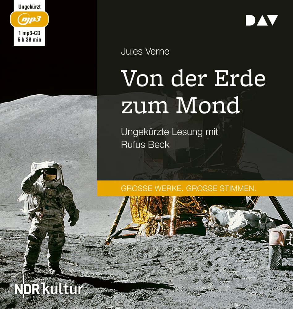 Von der Erde zum Mond,1 Audio-CD, 1 MP3