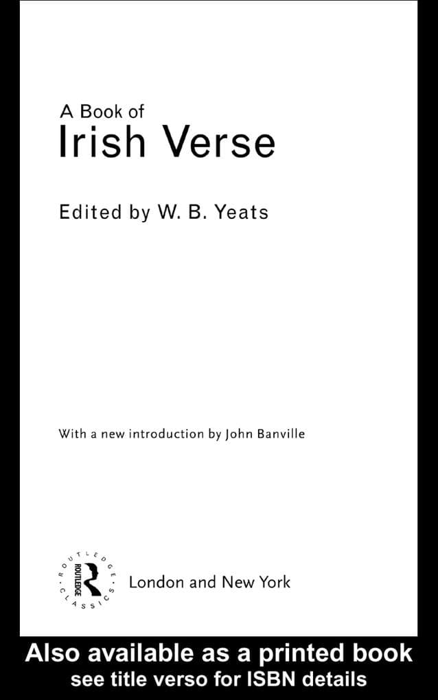 A Book of Irish Verse