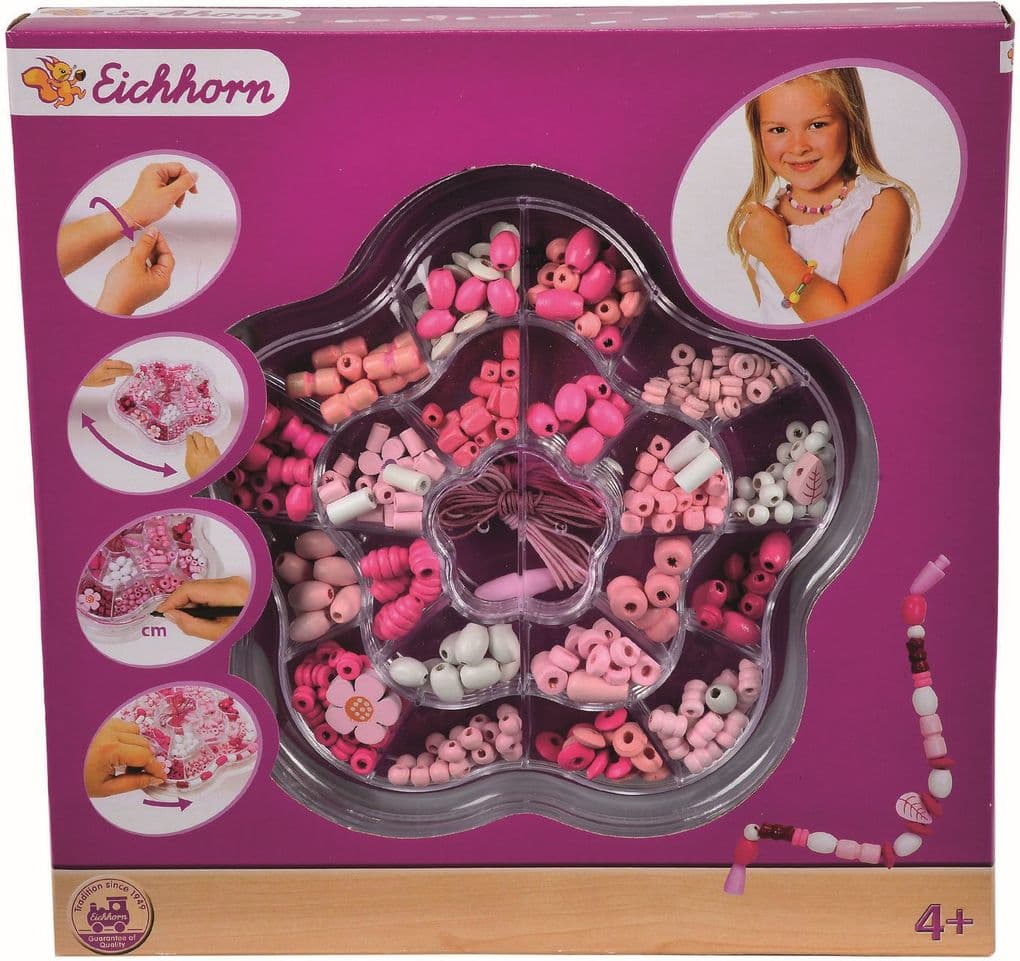 Eichhorn - Holzperlen in Box