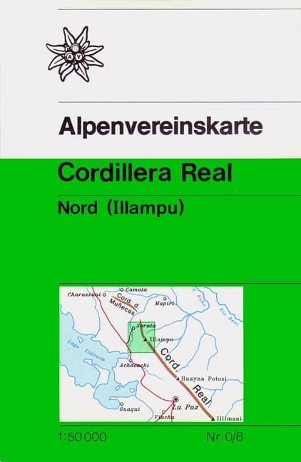 Alpenvereinskarte Cordillera Real Nord