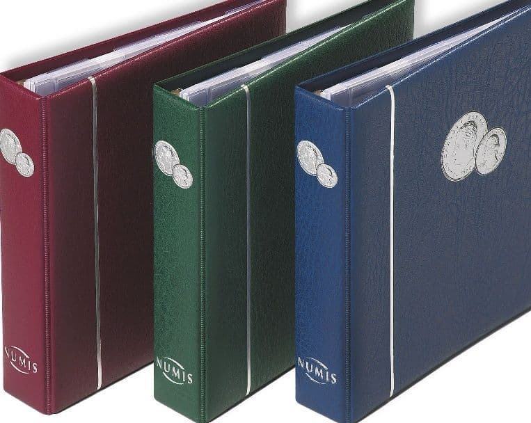 Numis Münzenalbum, inkl. 5 Münzhüllen, blau