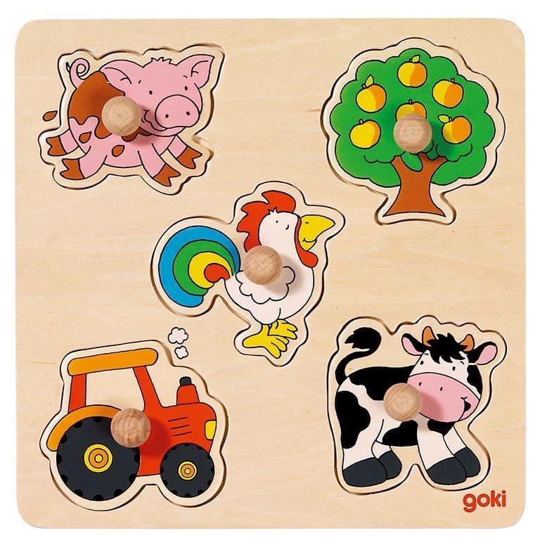 Steckpuzzle Auf dem Land (Holzpuzzle)