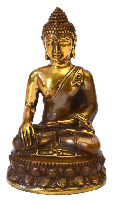 "Thai Buddha" Messing antik 4 x 8 cm