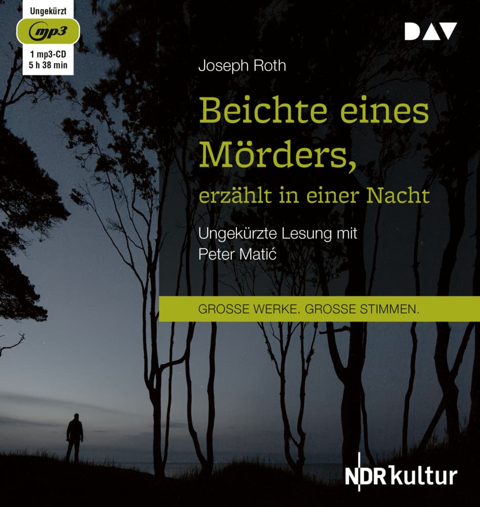 Beichte eines Mörders, erzählt in einer Nacht, 1 Audio-CD, 1 MP3