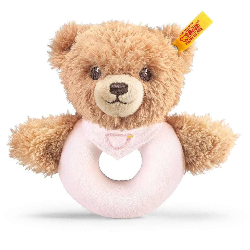 Steiff - Schlaf-gut-Bär Greifring 12 rosa