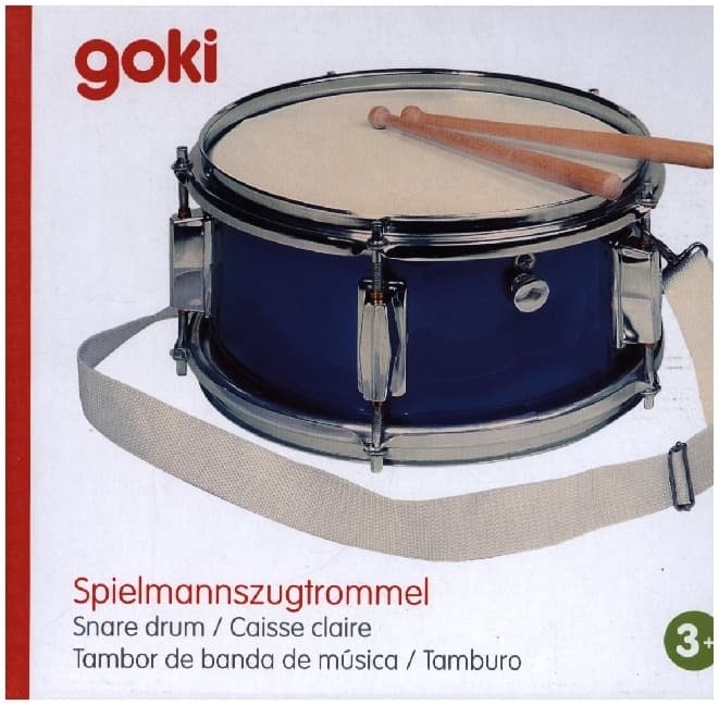 Goki 14015 - Spielmannszugtrommel mit Snare