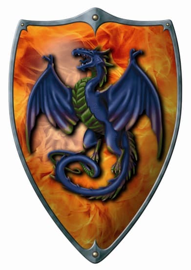 BestSaller 1161 - Ritter-Schild: Feuer