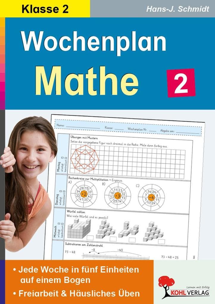 Wochenplan Mathe / Klasse 2