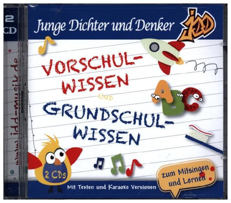 Junge Dichter und Denker - Vorschulwissen und Grundschulwissen,2 Audio-CD