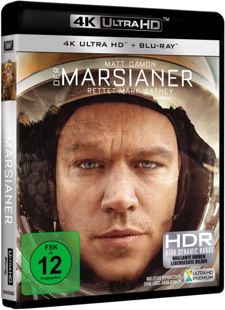 Der Marsianer - Rettet Mark Watney 4K, 1 UHD-Blu-ray + 1 Blu-ray + Digital HD UV