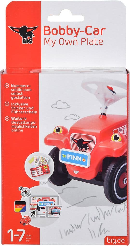 BIG - Bobby-Car Mein Nummernschild